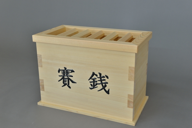 欅(けやき)賽銭箱、ハンドメイド、神社仏閣、貯金箱、銘木、木製品