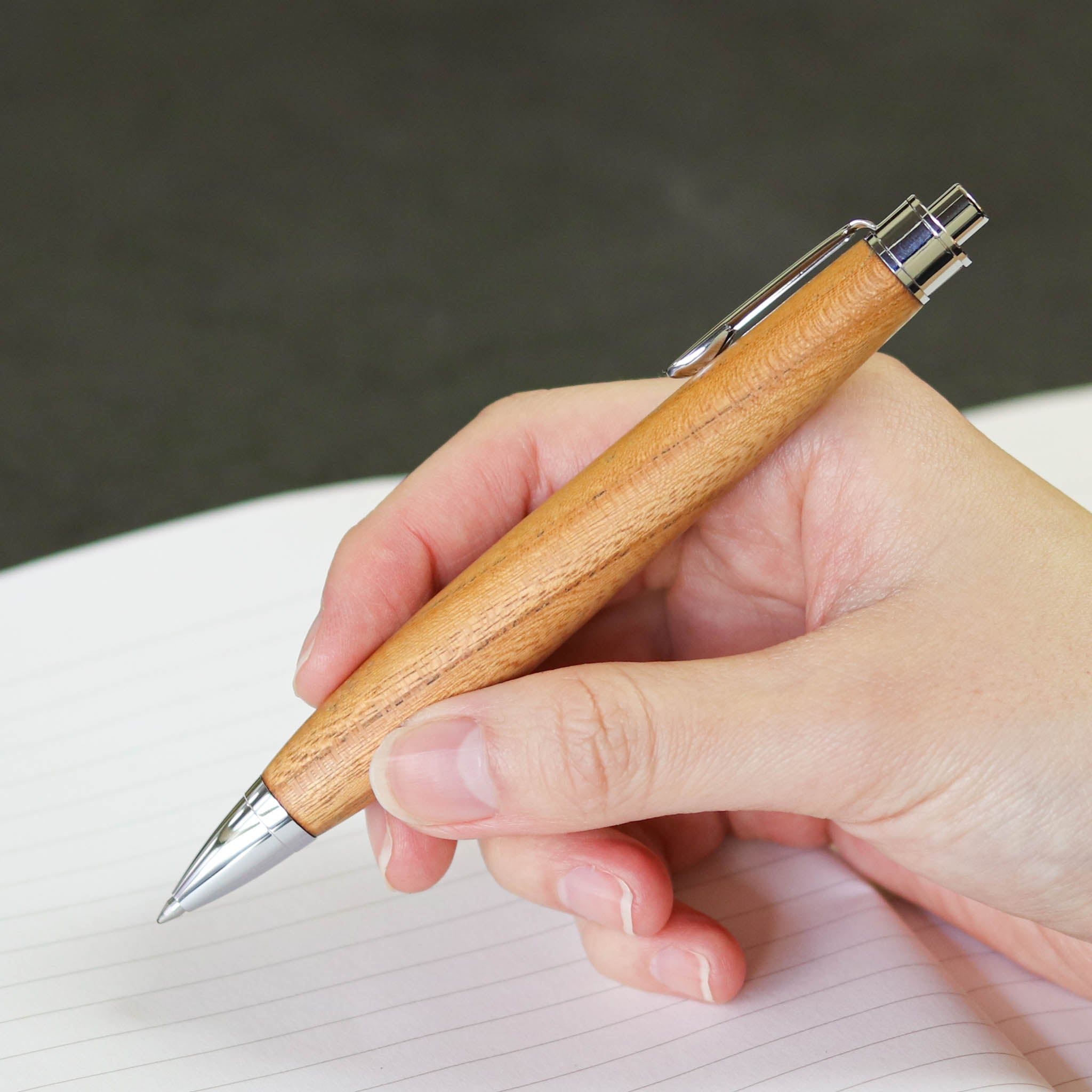 木軸ペン | 国産木 欅 ケヤキ | 芯0.5mm | 木軸ペン
