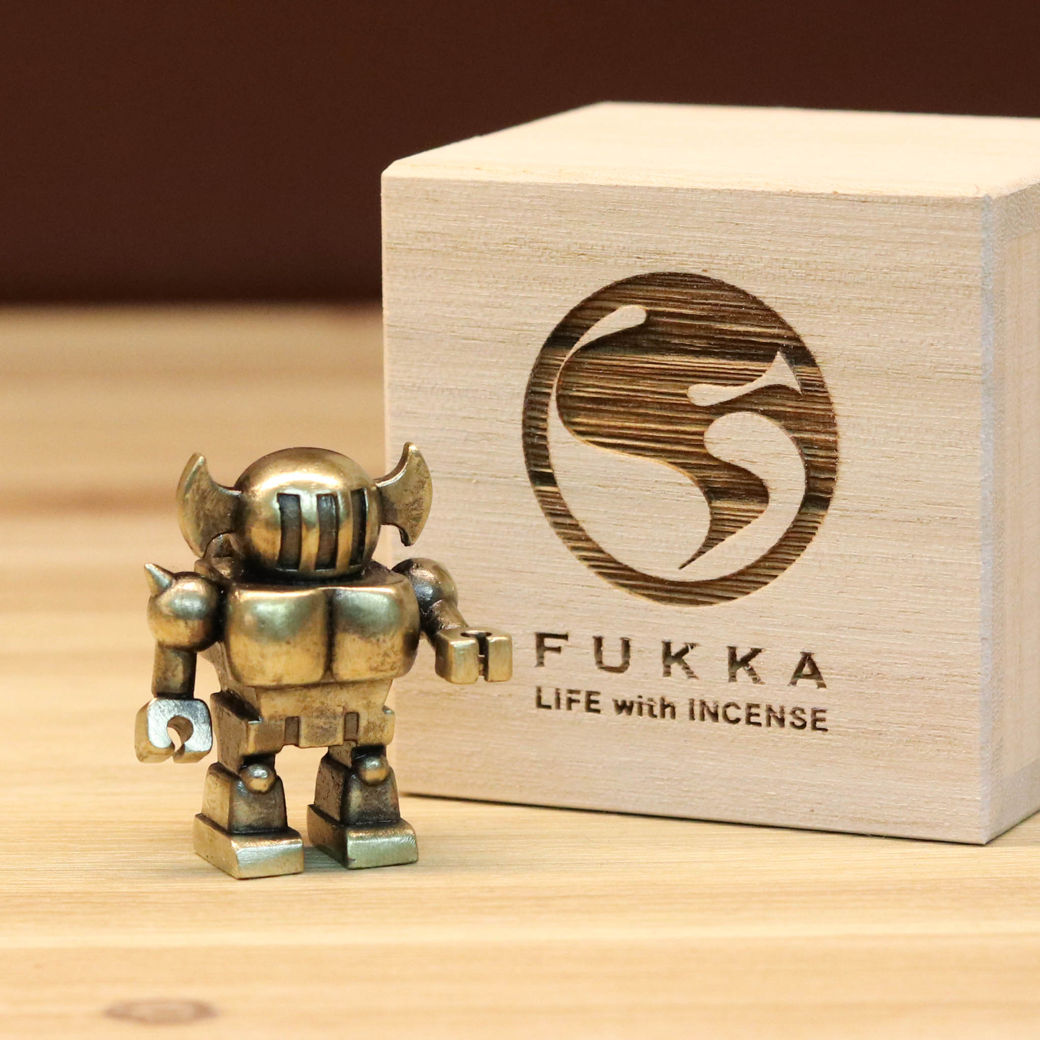 高岡銅器 香立 | 福香 ロボット 2号 | ゴールド | 中村製作所