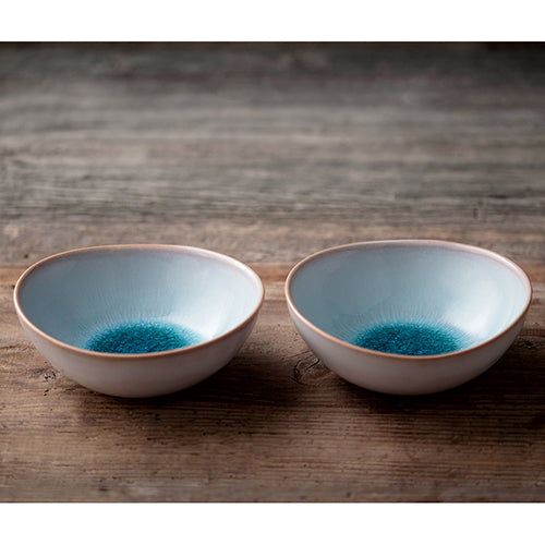 萩焼 | ソライロ | ペアたわみ鉢 | 天龍窯