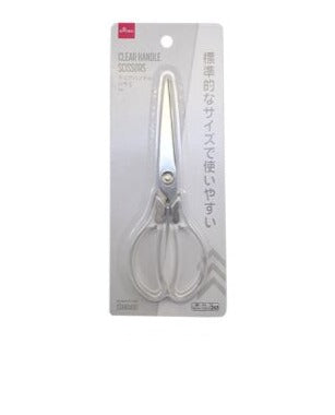 透明プラスチックハンドルのはさみ