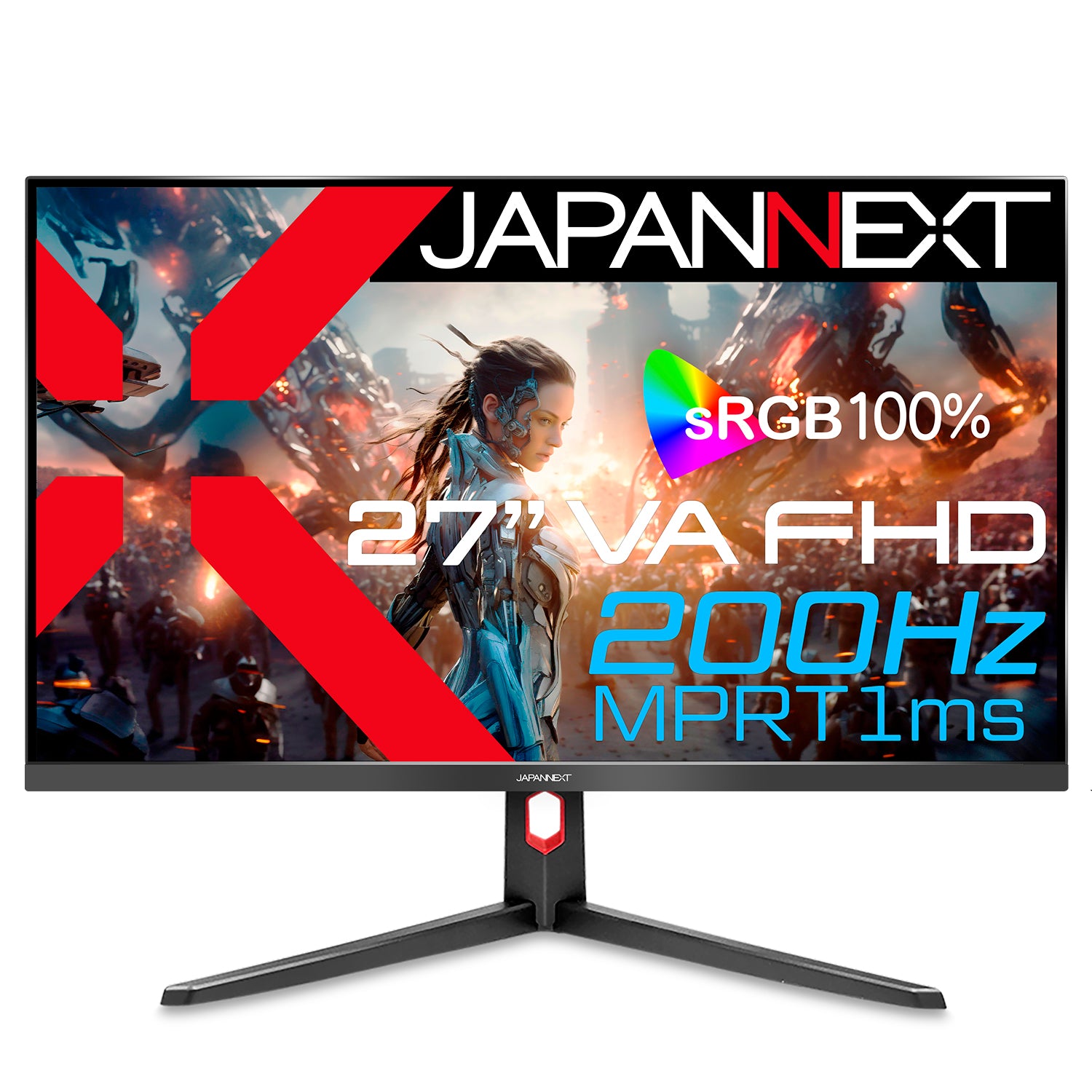 Amazon.co.jp限定】JAPANNEXT 27インチ VAパネル搭載 200Hz対応 フルHD