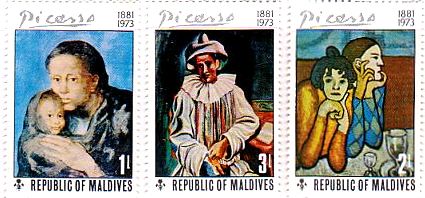 最も多作な美術家 キュビスト パブロ・ピカソ（Pablo Picasso）の絵画切手