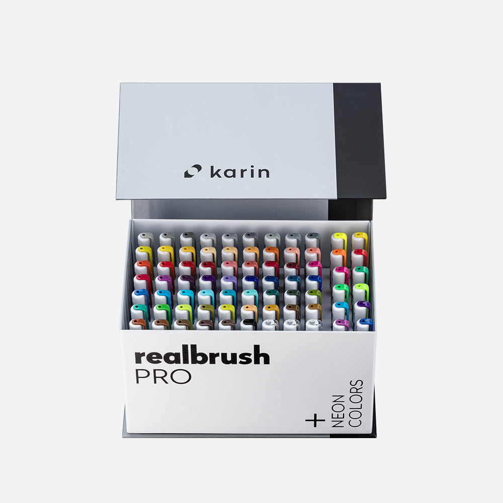 Realbrush PRO Mega Box PLUS 72 Colors + 3 Blenders Set – Karin