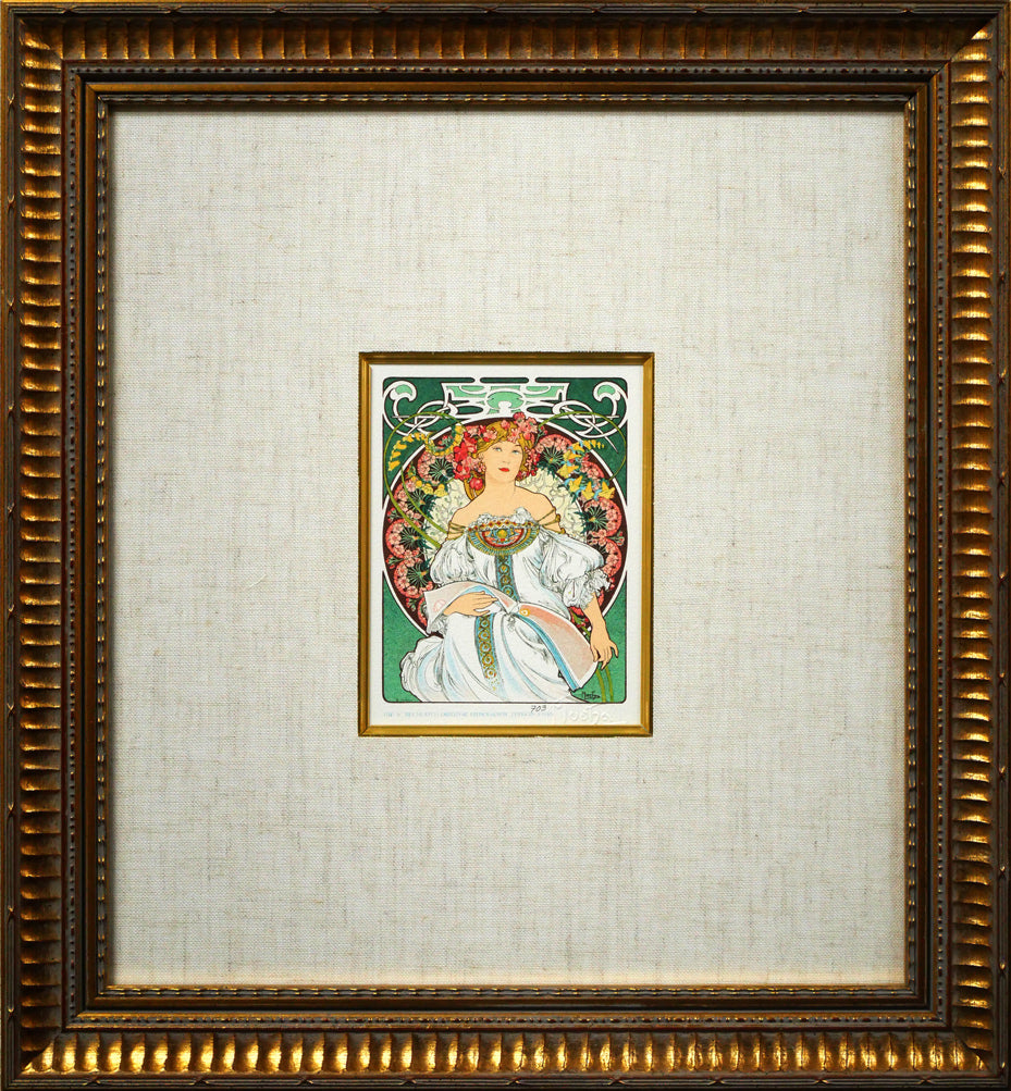 アルフォンス ミュシャ(Alphonse MUCHA)「夢想」リトグラフ 絵画買取