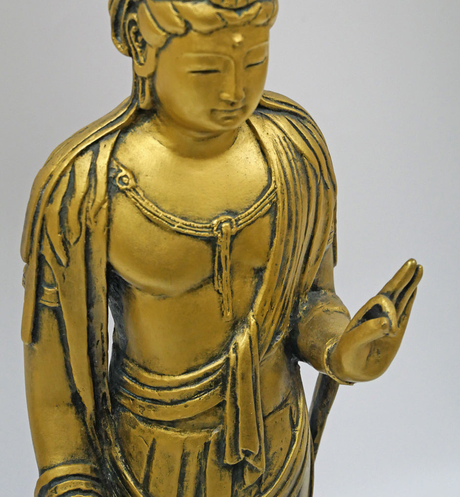 北村西望「聖観世音菩薩」ブロンズ作品・共箱 絵画買取・販売の小竹美術