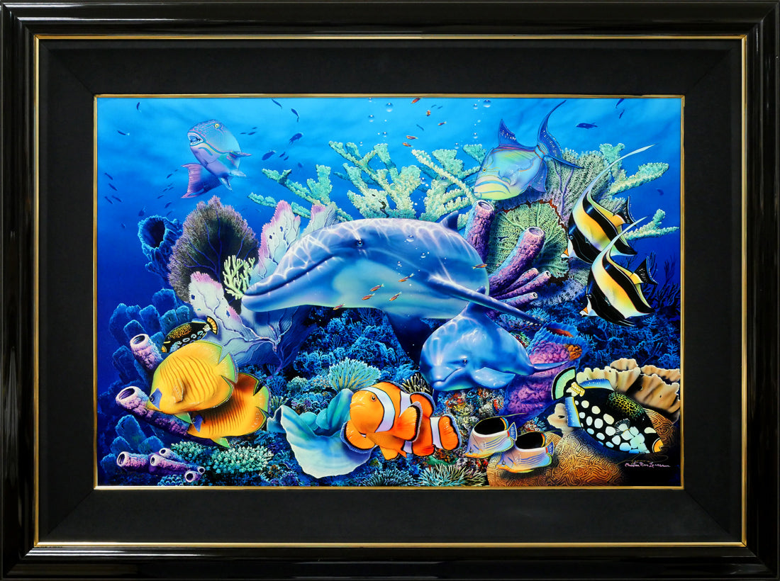 真作】 クリスチャン・ラッセン 絵画 クリスチャン ラッセン