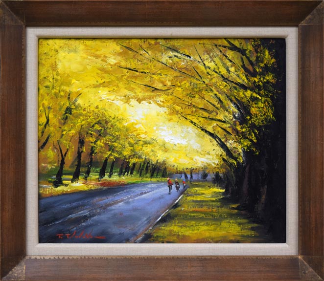 絵画油彩画高橋哲夫青森県弘前市岩木山