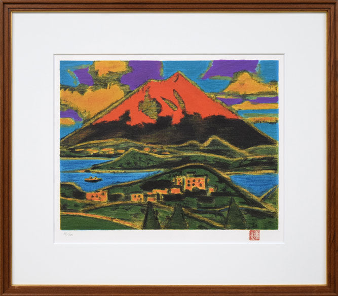 田崎広助 田崎廣助磁彩画 陶板絵画 田崎広助 田崎廣助磁彩画 陶板絵画