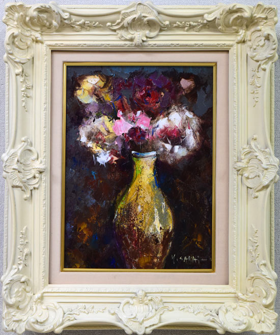 静物：バラとアネモネのある日本の花瓶 フィンセント·ファン·ゴッホ