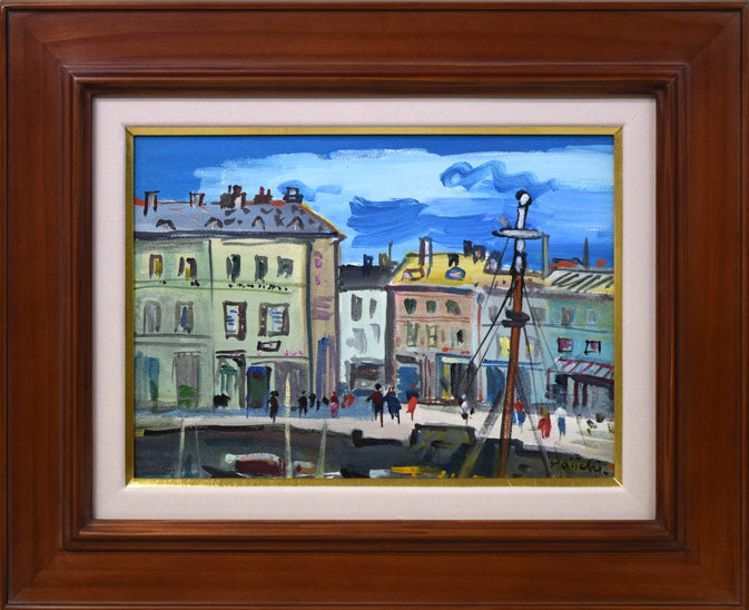 人気画家 鈴木 康雄 パリの風景 3号 水彩 人気画家 鈴木 康雄 パリの