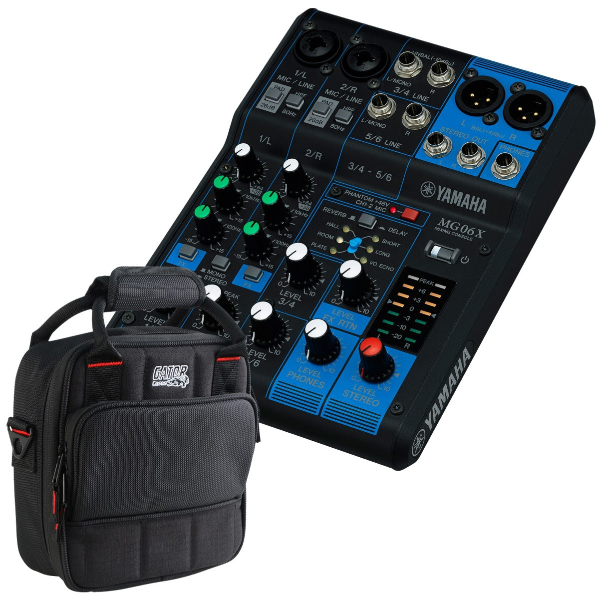 Yamaha MG06X 6-Channel Compact Stereo Mixer CARRY BAG KIT – Kraft