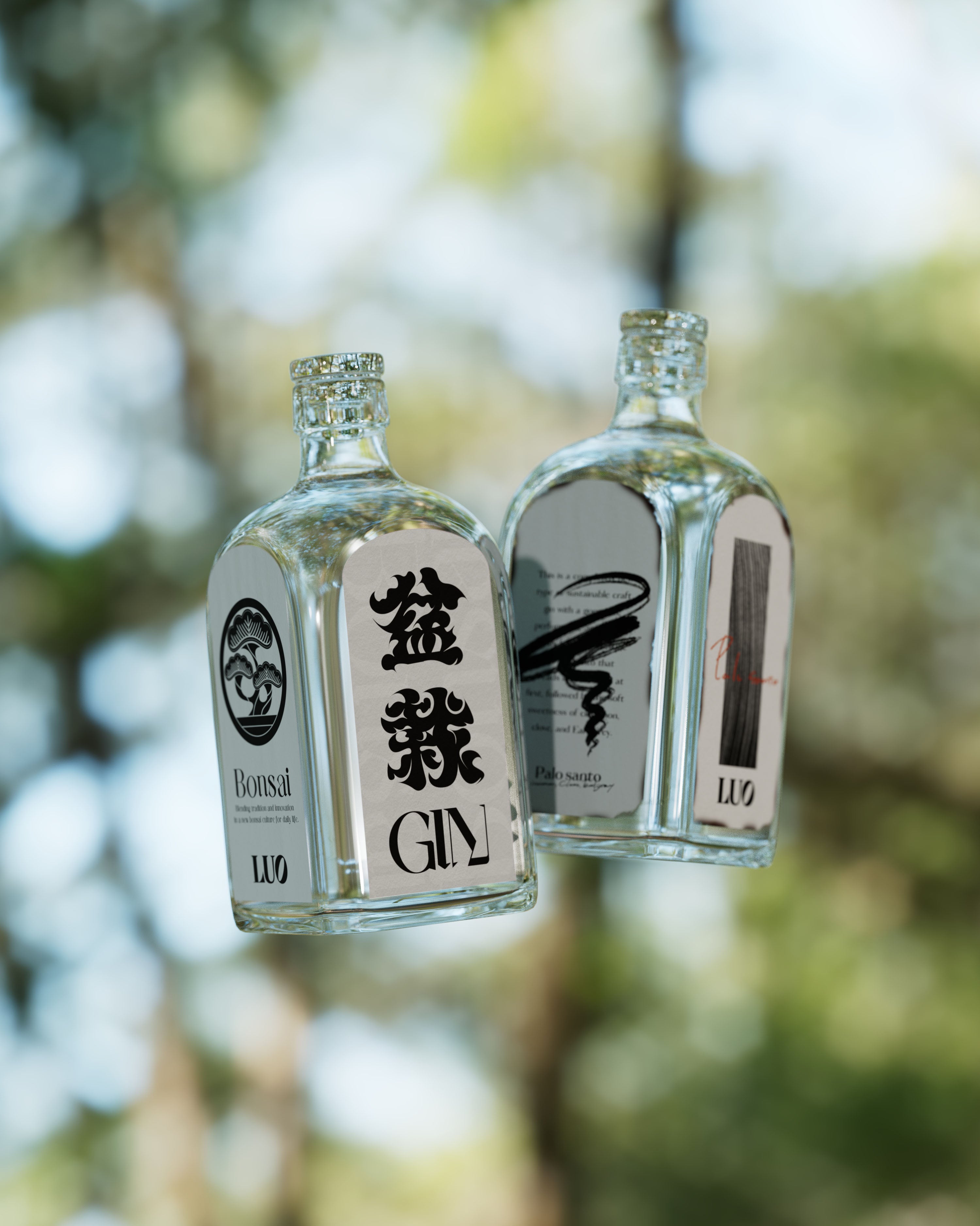 盆栽ジン×パロサントジン 2本セット – Luo