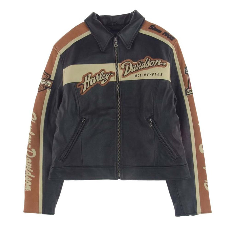 Harley Davidson ライダースジャケット ダークブラウン