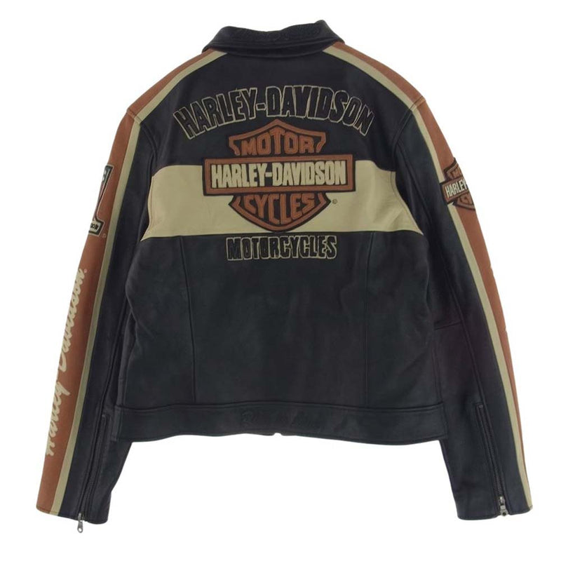 Harley Davidson ライダースジャケット ダークブラウン