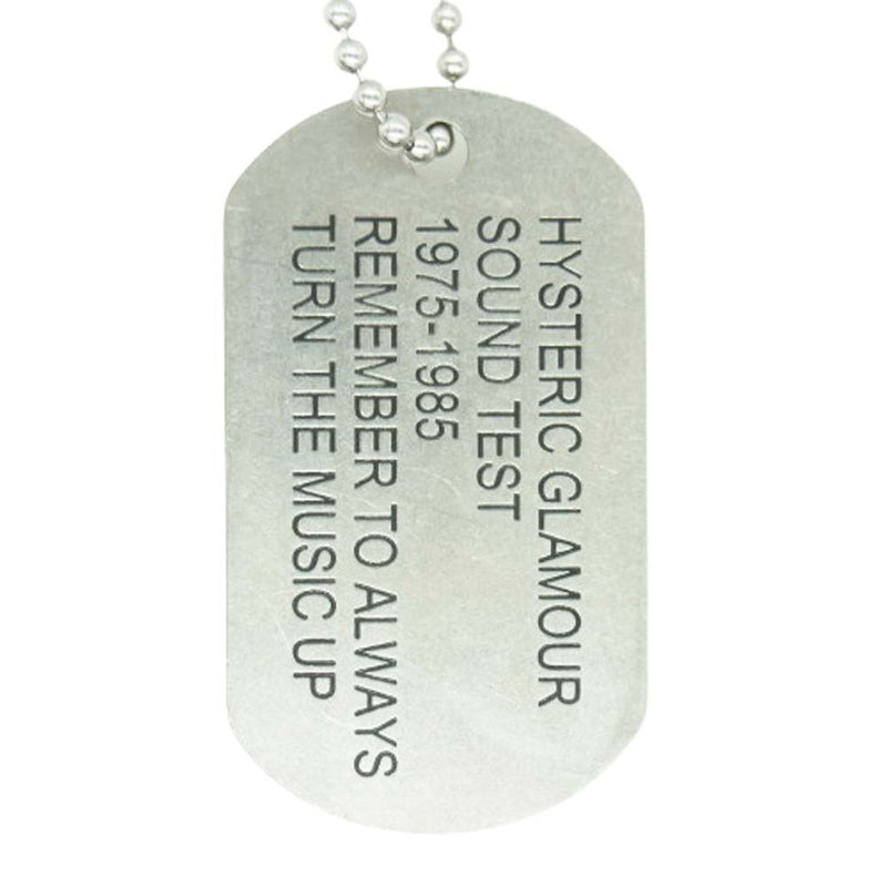 Hysteric Glamour ドッグタグ ネックレス HYSTERIC GLAMOUR