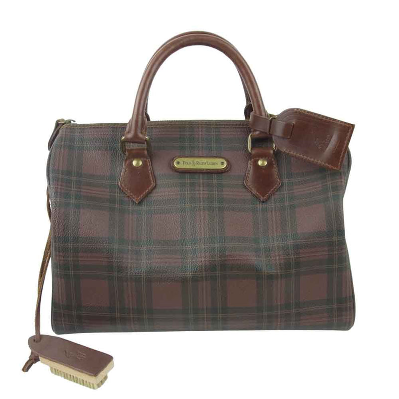 GREENWICH POLO CLUB ボストンバッグ タータンチェック柄 緑 楽天市場