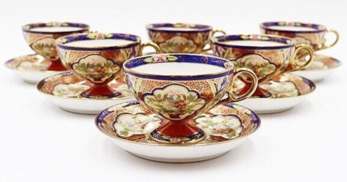 オールドノリタケ大鉢1・小皿6枚セット