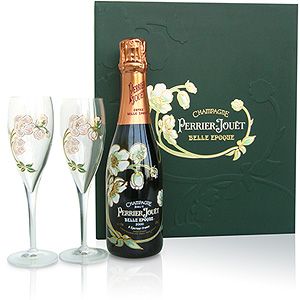 エミール・ガレ 金彩装飾 オリーブ文様 シャンパンカップ エミール