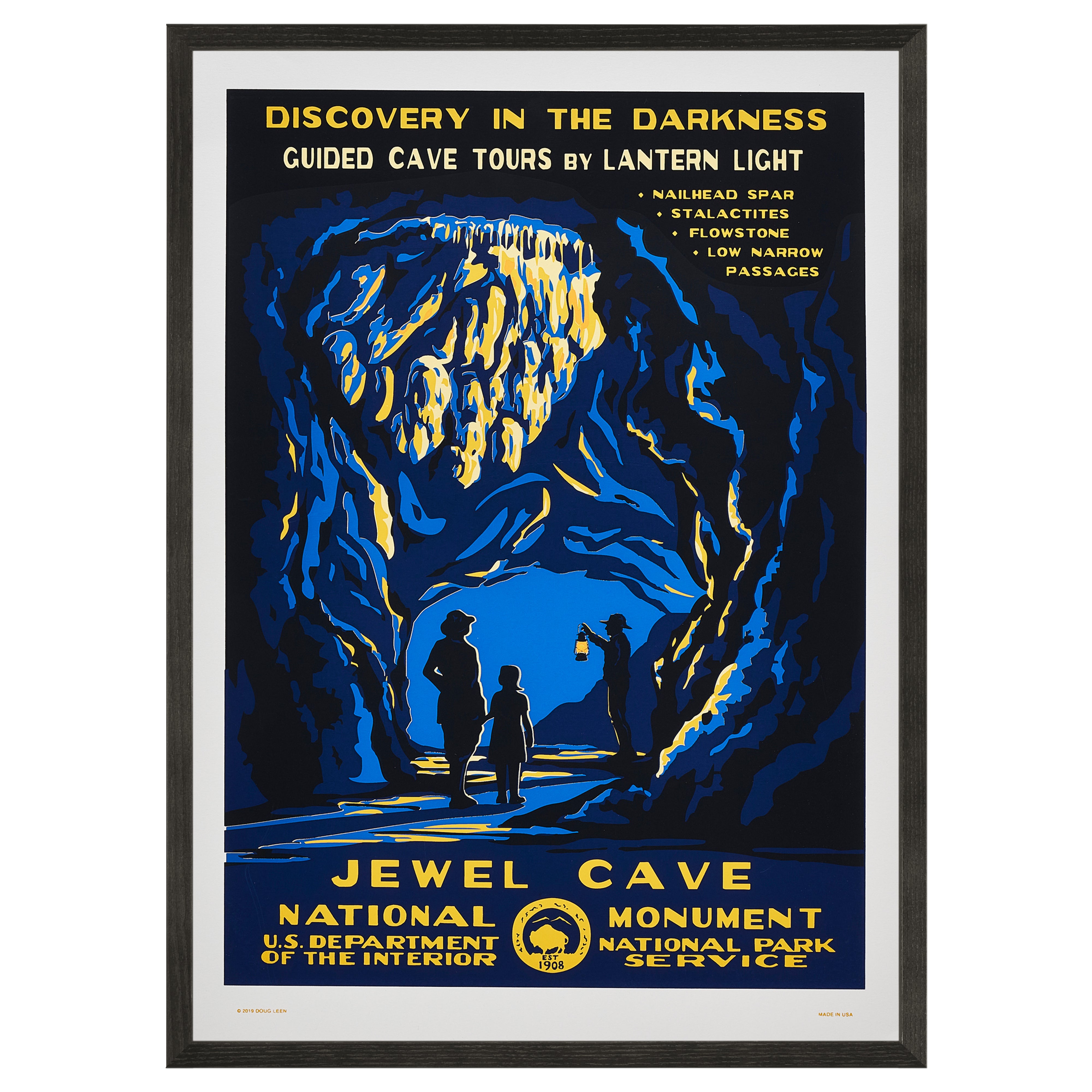 限定3枚】ジュエルケイヴ国定公園 / アメリカ国立公園ポスター