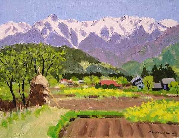 絵画原画風景画草原森