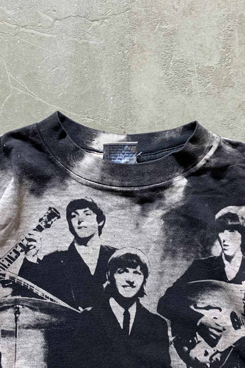 Beatles 90s 全面プリント ビンテージTシャツ 総柄 90s THE BEATLES 総