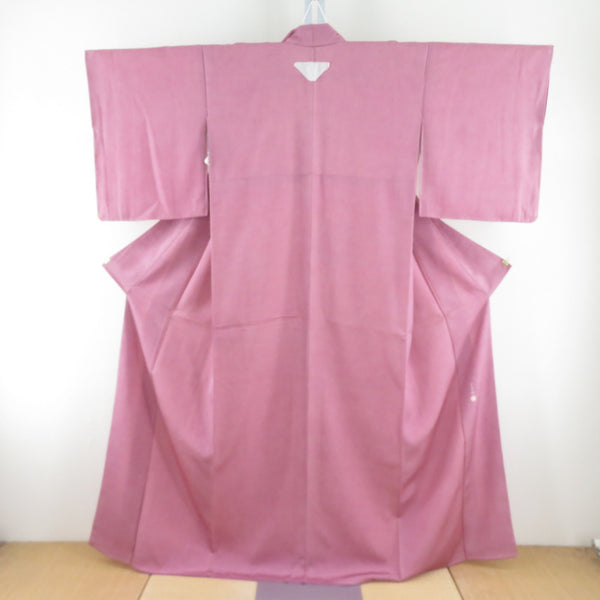 江戸小紋 加賀小紋 ピンク色 鮫小紋 坂口幸市 作家物 落款入り 正絹 袷