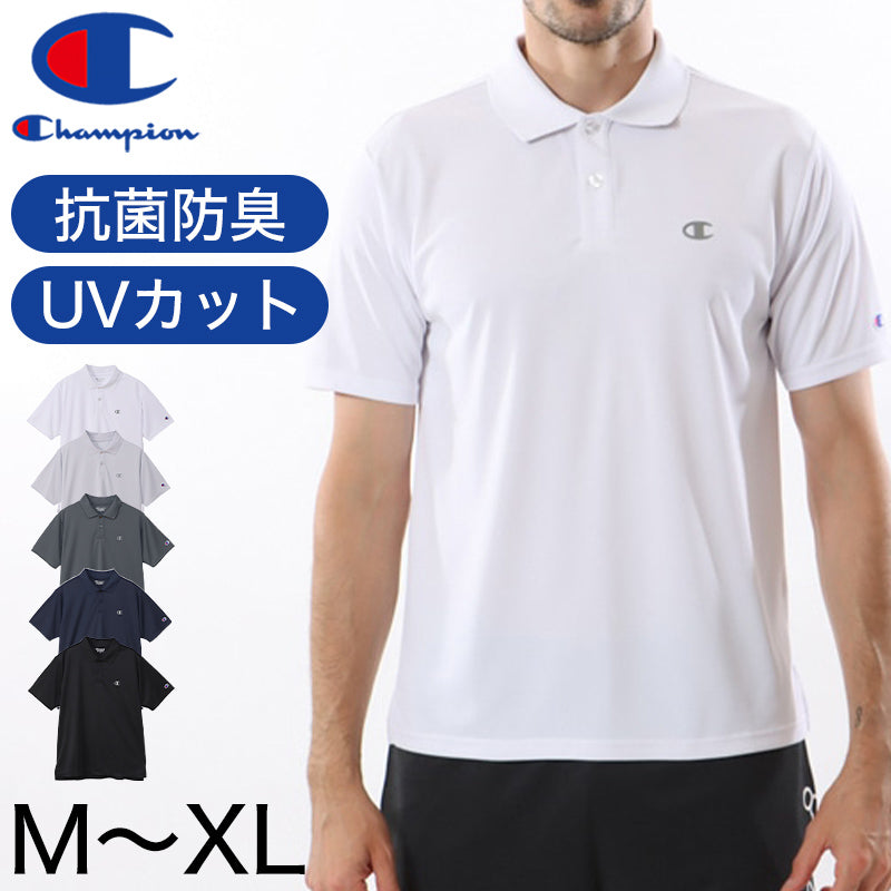 Champion ポロシャツ メンズ 半袖 紳士 ウエア シャツ トップス M L XL