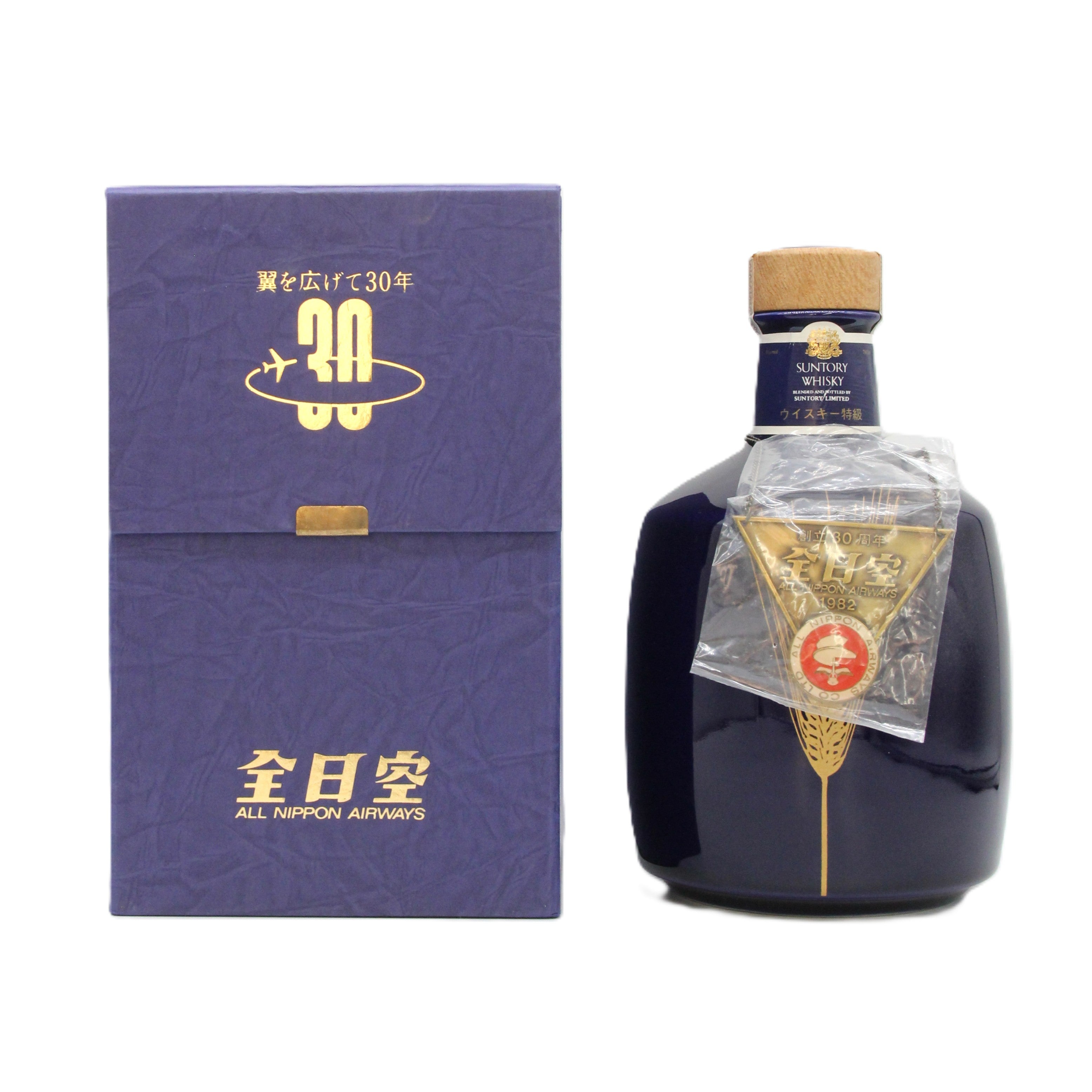 サントリー ウイスキー 全日空30周年1982記念 陶器ボトル 43% 760ml 箱