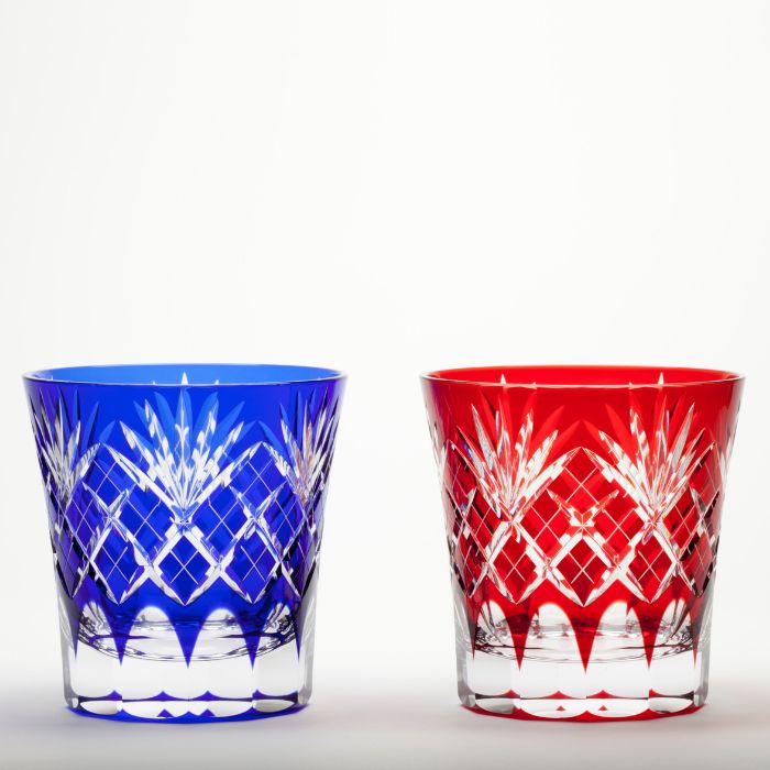 M-1431-2 剣矢来重文様 天開オールド ペア – 硝子工房 彩鳳