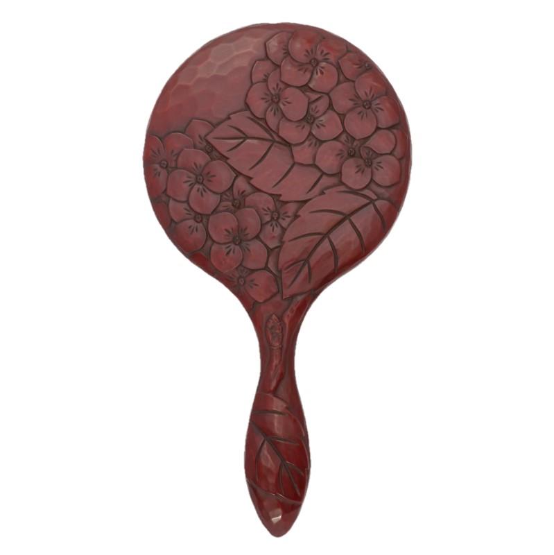 中手鏡 紫陽花 – 鎌倉彫 山水堂