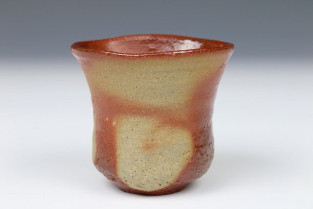 本物保証 安倍安人 緋襷備前鉢 (検索 古備前 金重陶陽 原田拾六 備前焼