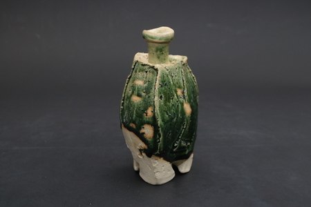 伊勢崎淳☆緋襷徳利花入☆共箱☆人間国宝☆検