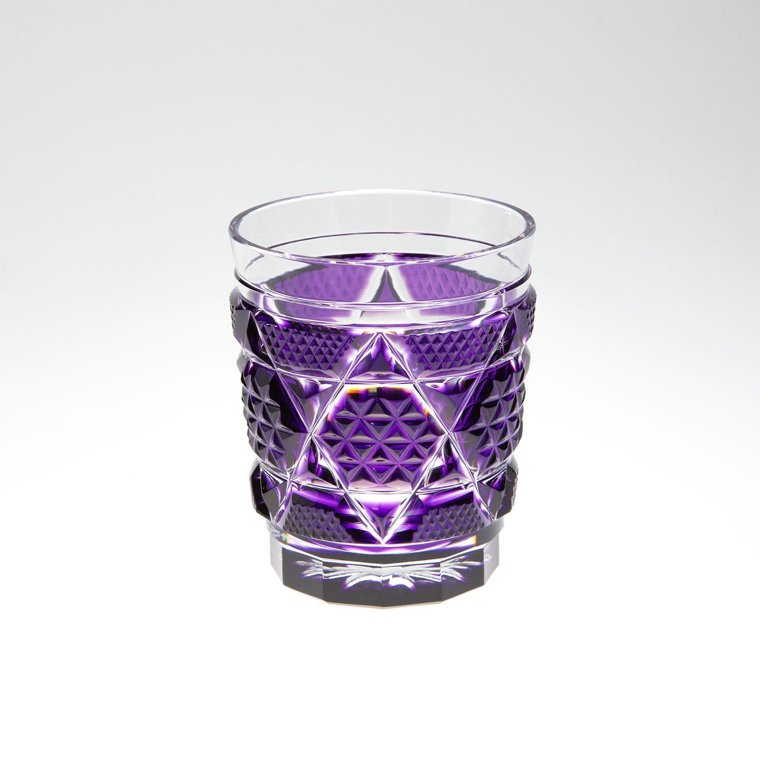 島津薩摩切子】 創作 オールドファッションタンブラー cut15 – ㈱島津