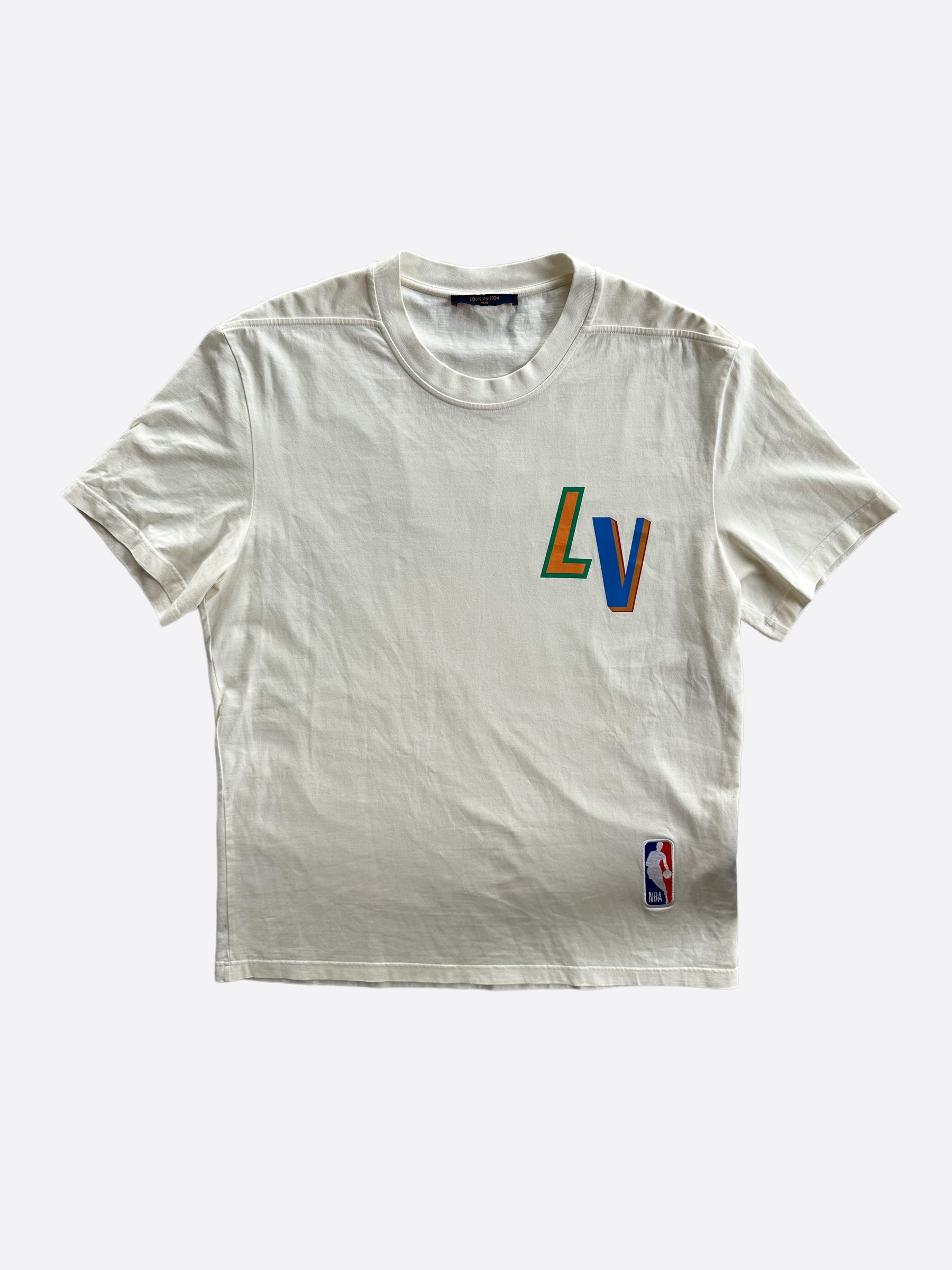 Louis Vuitton NBA White Logo T-Shirt – Savonches
