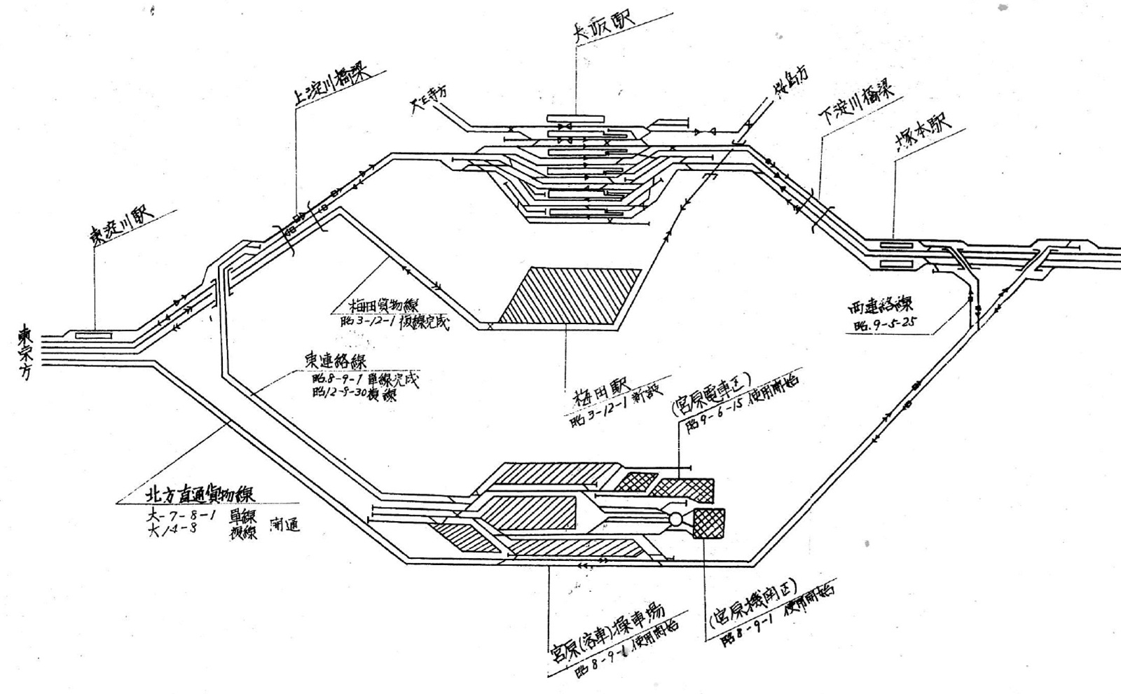 列車愛称サボ「銀河」 国鉄 大阪鉄道管理局 宮原電車区 所属 編成車両用