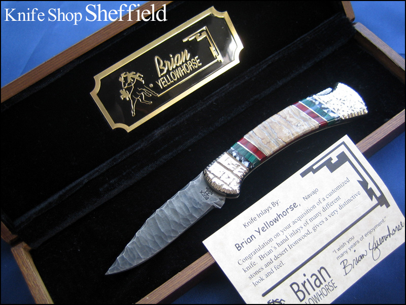 BACK CUSTOM ナバホ イエローホース作 フリントロック ナイフ 【公式通販】