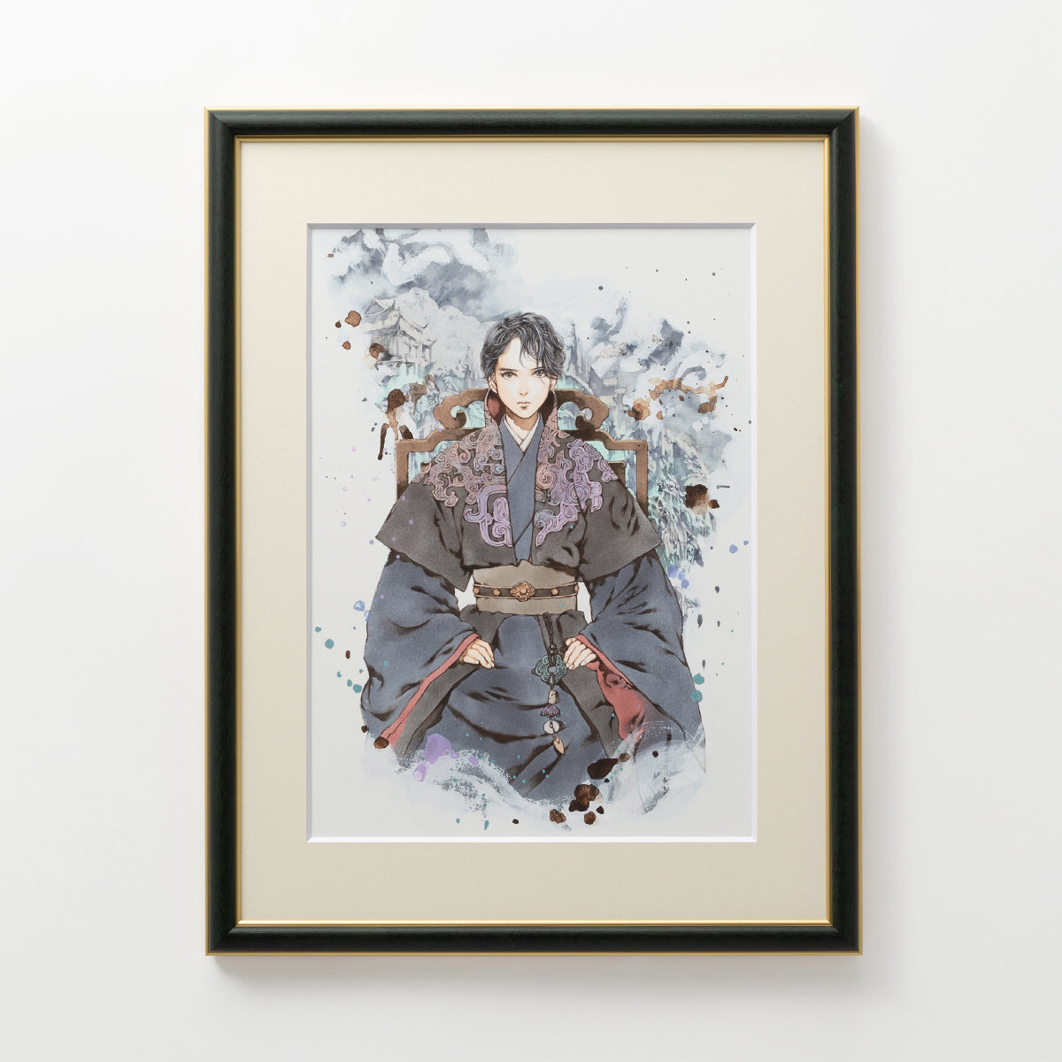 十二国記 複製原画 白銀の墟 玄の月（一） シリアルナンバー入り 工場