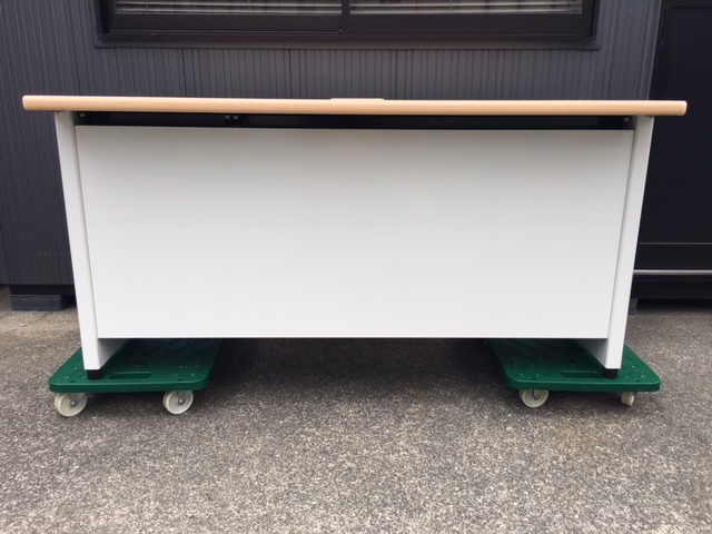 PLUS/プラス スチールOAデスク フラットライン 平机 引出し SP-T147 WM