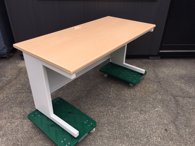 PLUS/プラス スチールOAデスク フラットライン 平机 引出し SP-T147 WM