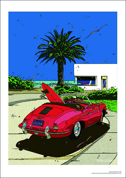 ポスター「ローズレッド ロードスター」 – SHOP