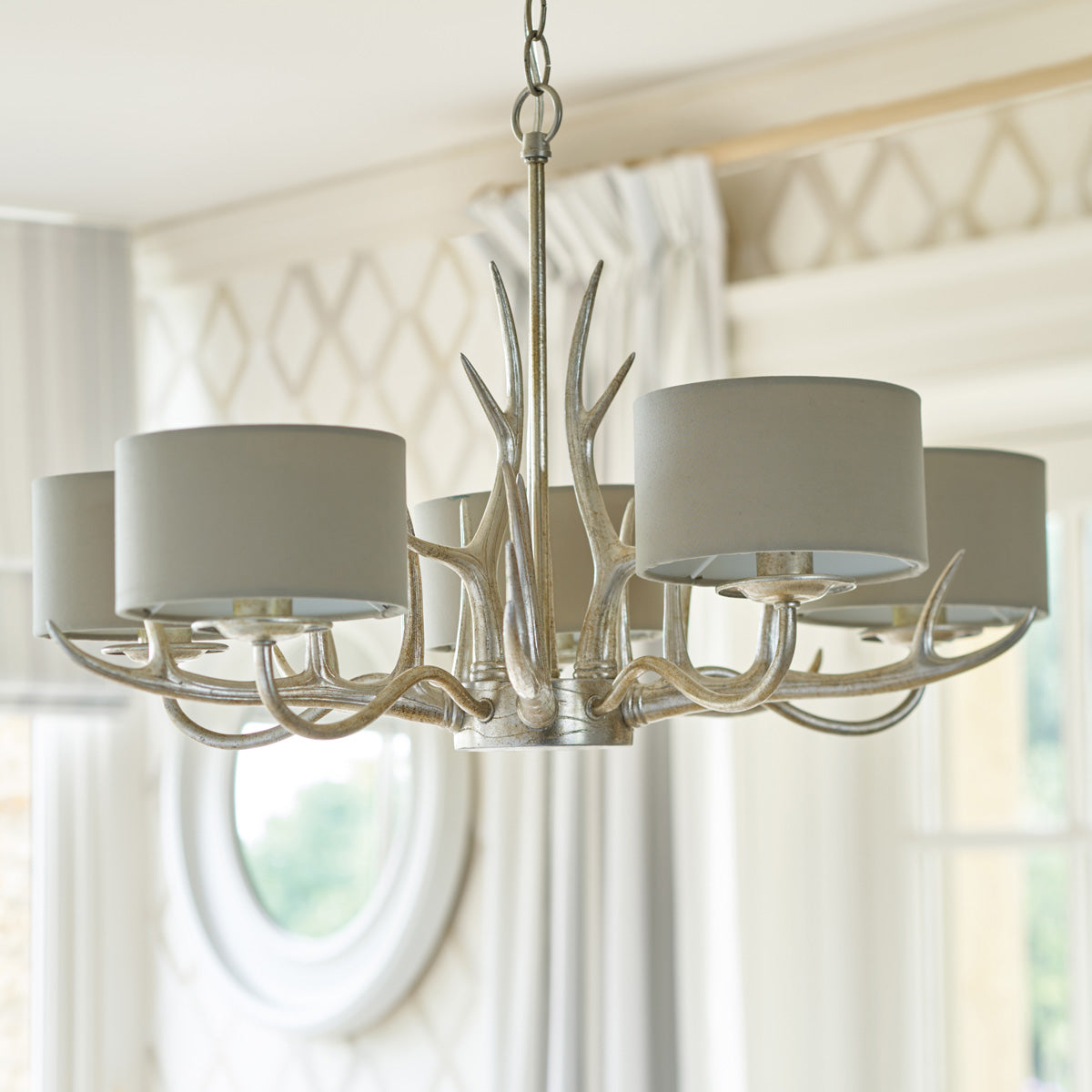 LAURA ASHLEY ローラアシュレイ】5灯シャンデリア GCH007-5