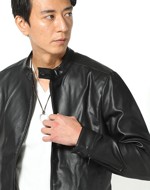 シングルライダース ナノユニバース メンズL 羊革 01992 ナノ