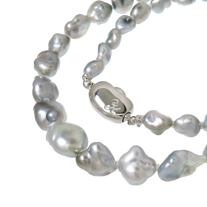 黒蝶真珠(ケシパール) ネックレス シルバー 33.7g 44cm レディース