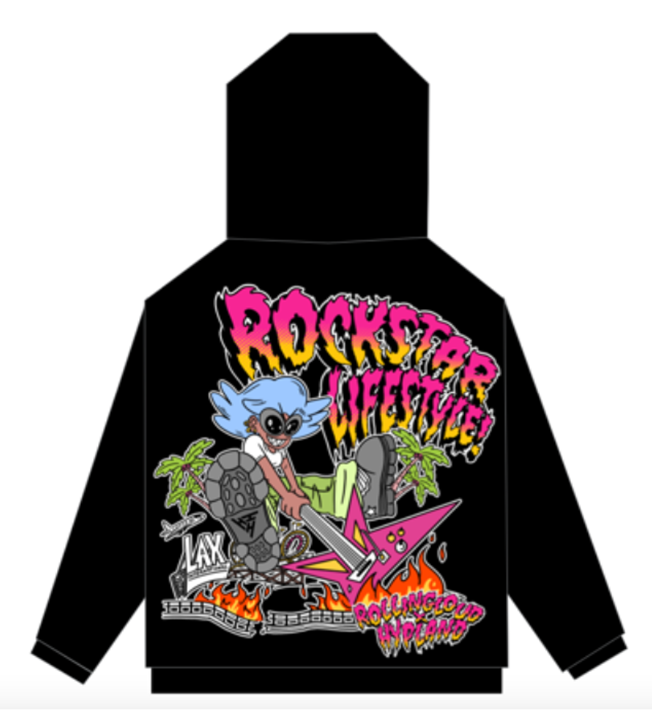 HYP X RL Rockstar Hoodie Black | Rolling Loud