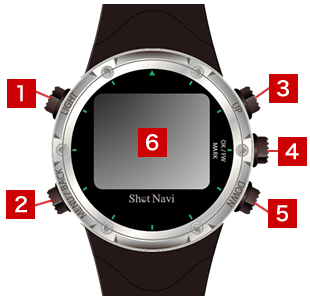 Shot Navi W1-FW(ショットナビ W1-FW)::時計型GPSゴルフナビ