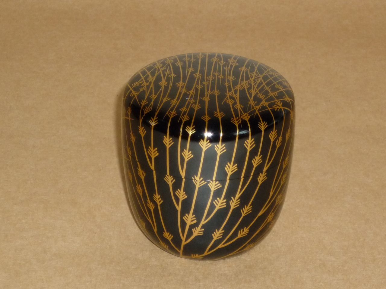 No.0067 芽張柳蒔絵中棗 荒井正春 翔雲堂岡本