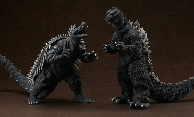 ベアモデル 逆襲ゴジラ＆アンギラス ミドルサイズ ソフビ ベアモデル