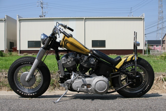 70s当時物ビンテージペイント チョッパータンク パンナックルショベル