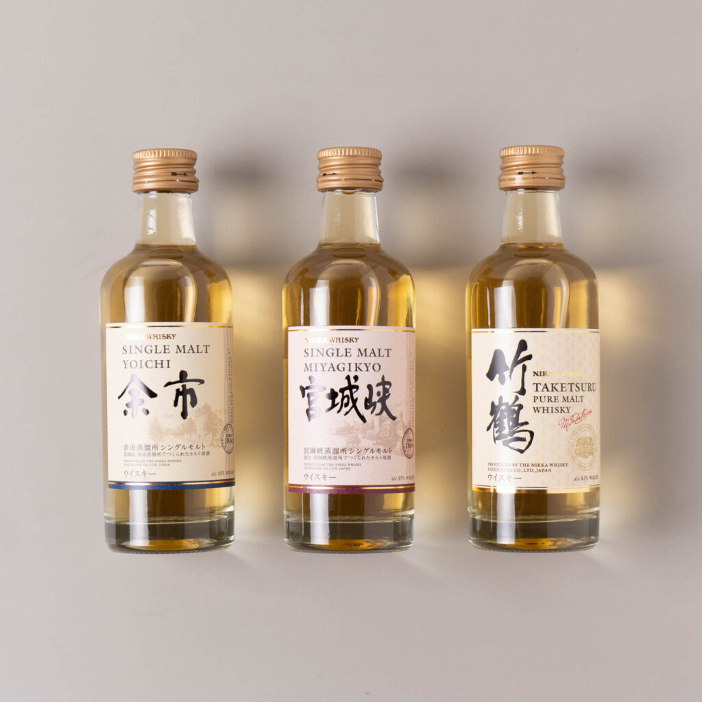 余市蒸留所限定 ニッカウイスキー ミニチュアボトル 5種セット 5本